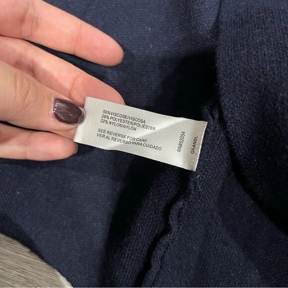 By Design Nordstrom Whitney One Button Blazer Cardigan Sweater M - Picture 4 of 7